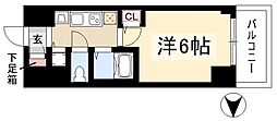 プレサンス鶴舞グリーンパーク 1Kの間取図画像
