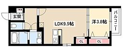 Ccalme中村公園2 1LDKの間取図画像