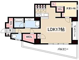 MOTHER 1LDKの間取図画像