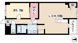 シズステージ 1LDKの間取図画像