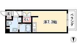 YS上前津 ワンルームの間取図画像
