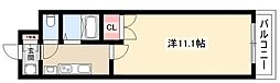 プログレッソ岩塚 1Kの間取図画像