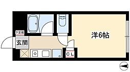メゾン村上 ワンルームの間取図画像