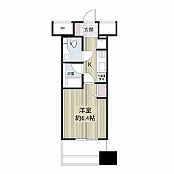 レジディア久屋大通 1Kの間取図画像