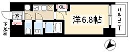 プレサンス新栄リベラ 1Kの間取図画像