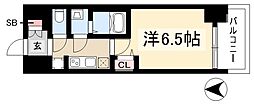 プレサンスTHE新栄 1Kの間取図画像