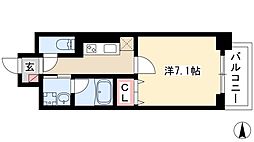 カルマート 1Kの間取図画像