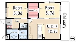 CasaFelice 2LDKの間取図画像