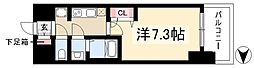 プレサンス栄フェル 1Kの間取図画像