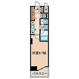 casa+α名駅南 1Kの間取図画像