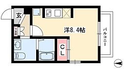 ライブコート丸の内 ワンルームの間取図画像