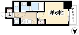エステート金山 1Kの間取図画像