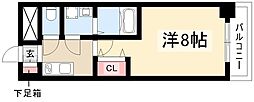 LIVCITY今池 1Kの間取図画像