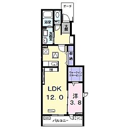 シュエットメゾン 1LDKの間取図画像
