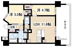 ブライム名古屋 2LDKの間取図画像