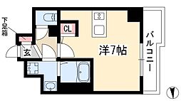 スクエアアパートメント ワンルームの間取図画像