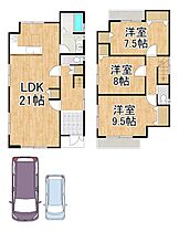 山上町新築戸建て  ｜ 滋賀県大津市山上町（賃貸一戸建3LDK・--・105.30㎡） その2