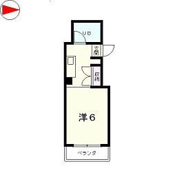JR東海道・山陽本線 大津駅 徒歩5分の賃貸マンション 5階ワンルームの間取り