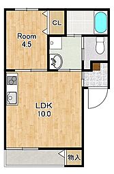 間取図画像 1LDK