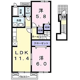 ベル アンジュ 2階/-