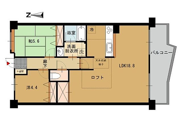 間取り エクセレント伊佐津9F 9階/-