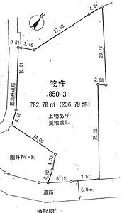 区画図：間取図