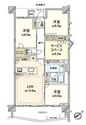 リストレジデンス茅ヶ崎海岸 3SLDKの間取図画像