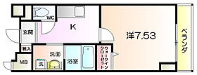 サザンクレスト七道  ｜ 大阪府堺市堺区三宝町1丁（賃貸マンション1K・6階・24.53㎡） その2