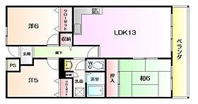 サザンコート堺  ｜ 大阪府堺市堺区熊野町西2丁（賃貸マンション2SLDK・1階・70.95㎡） その2