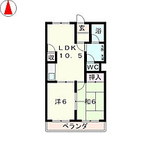 TwinAvenueB棟  ｜ 滋賀県東近江市沖野２丁目（賃貸マンション2LDK・4階・47.94㎡） その2