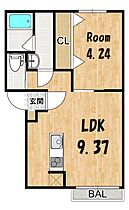 INFINITY　II  ｜ 滋賀県東近江市五個荘北町屋町（賃貸アパート1LDK・2階・32.00㎡） その2