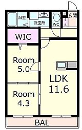 間取図画像 2LDK