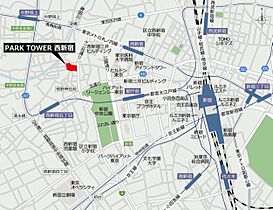 パークタワー西新宿 609 ｜ 東京都新宿区西新宿5丁目6-1（賃貸マンション1LDK・6階・40.82㎡） その3