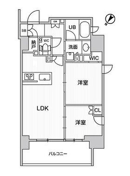 ディームス大井町 ｜東京都品川区大井4丁目(賃貸マンション2LDK・5階・54.56㎡)の写真 その2