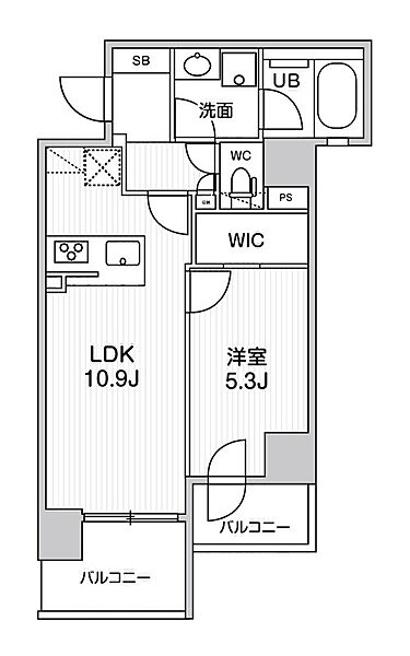 シーズンフラッツ両国EAST 801｜東京都墨田区緑2丁目(賃貸マンション1LDK・8階・40.28㎡)の写真 その2