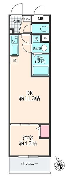 FOREST RESIDENCE TOKIWADAI 103｜東京都板橋区南常盤台2丁目(賃貸マンション1LDK・1階・35.52㎡)の写真 その2