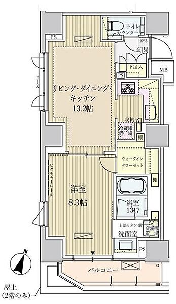 パークアクシス赤坂見附 505｜東京都港区赤坂3丁目(賃貸マンション1LDK・5階・50.30㎡)の写真 その2