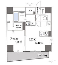 佳家ヒルズ東上野  ｜ 東京都台東区東上野3丁目（賃貸マンション1LDK・10階・53.23㎡） その2