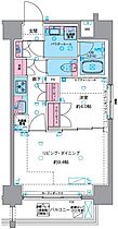 GENOVIA浅草VIskygarden 0401 ｜ 東京都台東区今戸2丁目（賃貸マンション1LDK・4階・40.24㎡） その2