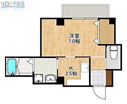 中央日進ビル 1Kの間取図画像