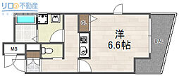 ONLYONE小花 1Kの間取図画像