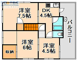 フラット伊丹ビル 3DKの間取図画像