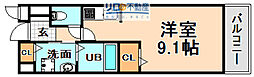 エクレール古結3 ワンルームの間取図画像