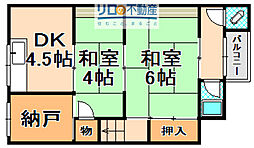 野口文化 2SDKの間取図画像