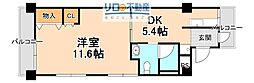 第二中村マンション 1DKの間取図画像