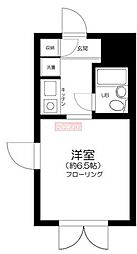 ビインヒルズ 1階1Kの間取り