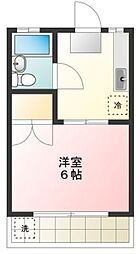 サンシャイン代田C 1Kの間取図画像