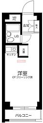 ライオンズマンション太子堂第2 ワンルームの間取図画像