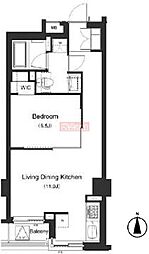 PRIMEURBAN笹塚 1LDKの間取図画像