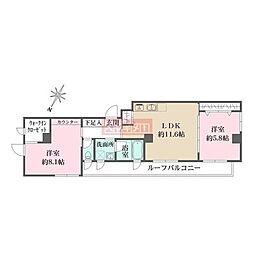 槇の杜 2LDKの間取図画像